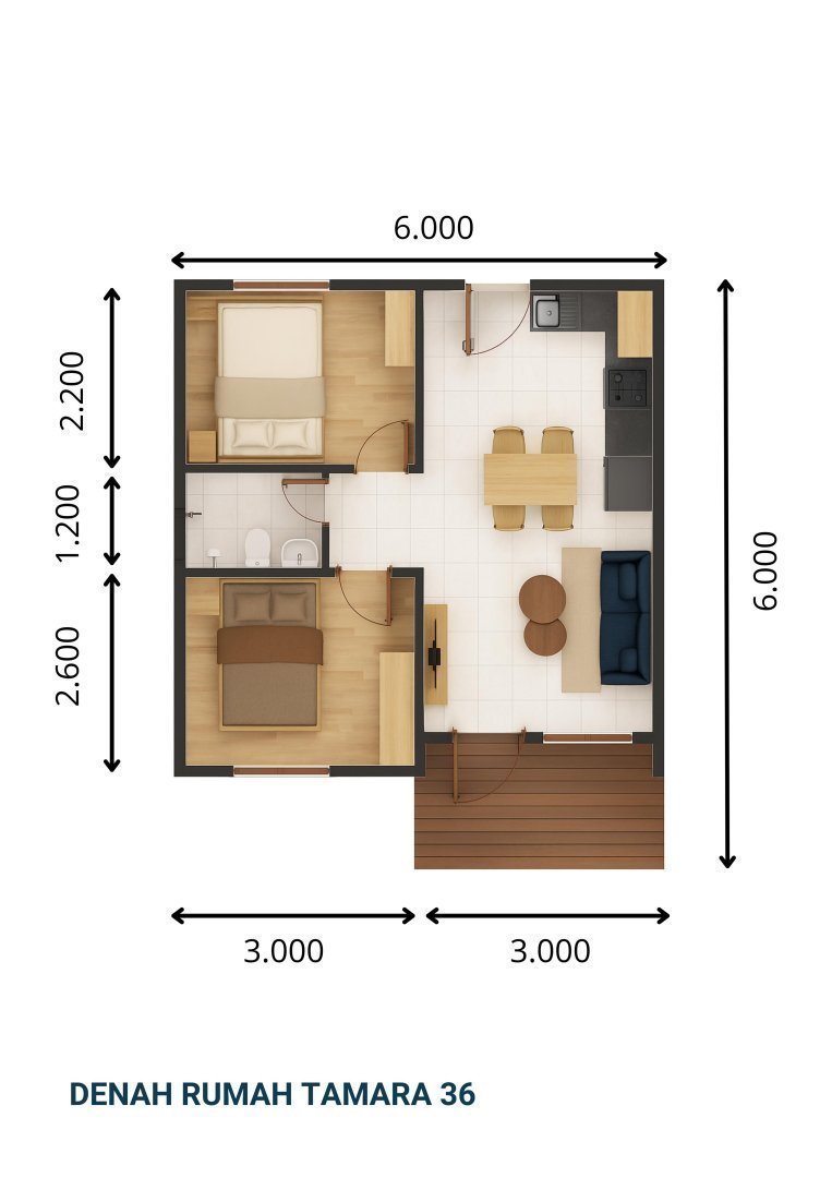 Denah Rumah Tamara 36